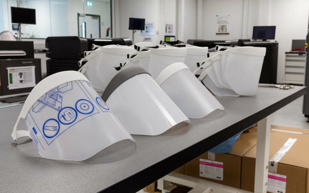 Visières de protect. impr. en 3 D